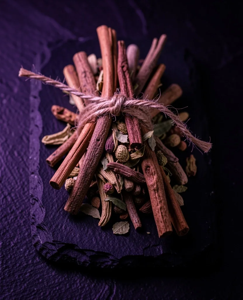 Dried ashwagandha root on stone